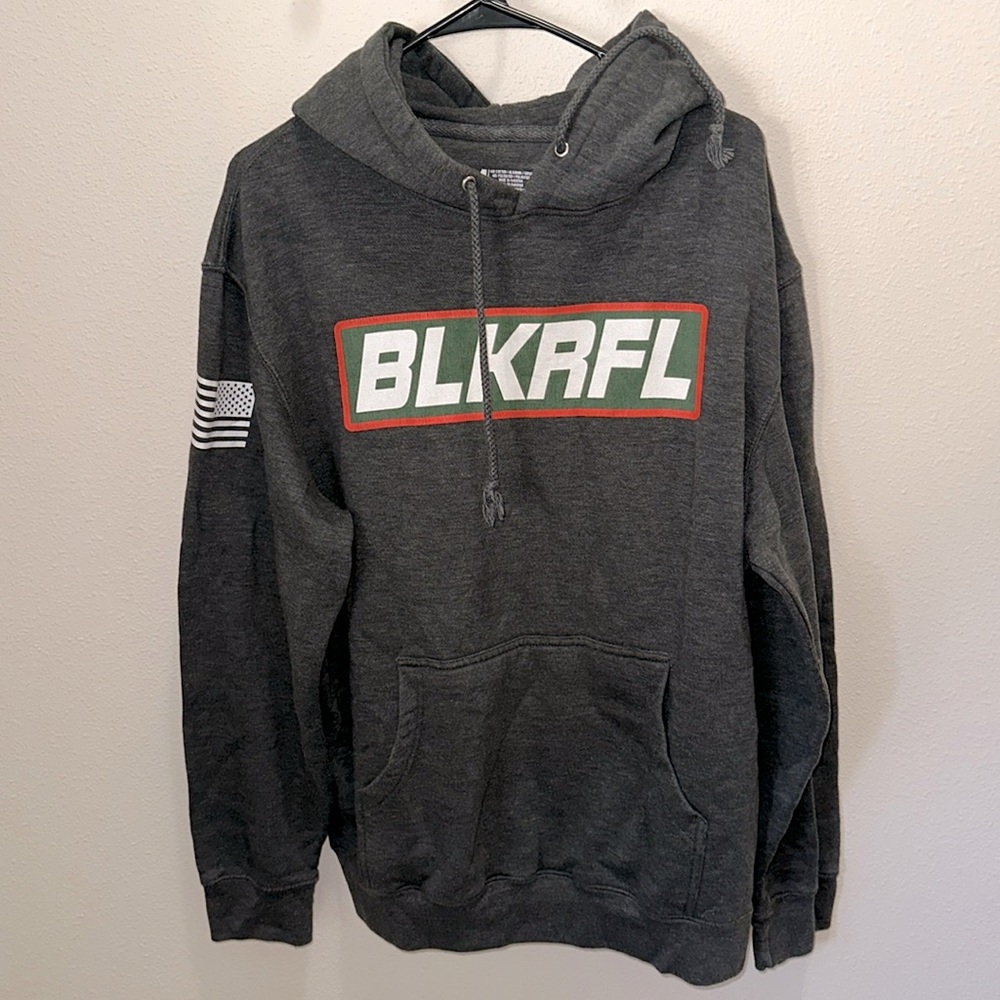 Black Rifle Coffee Hoodie Men's M, Women’s L, Outdoors Sweatshirt BLKRFL